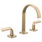 Brizo Allaria Widespread Lavatory Faucet with Arc Spout - Less Handles 65367LF-GLLHP-ECO - alternate 5